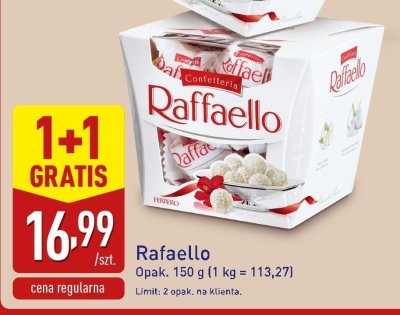Praliny Raffaello 1+1 GRATIS promocja w Aldi