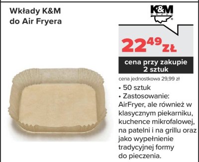 Wkłady K&M do Air Fryera promocja w NEONET