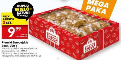 Pierniki Europejskie Back, 700 g promocja w Twój Market