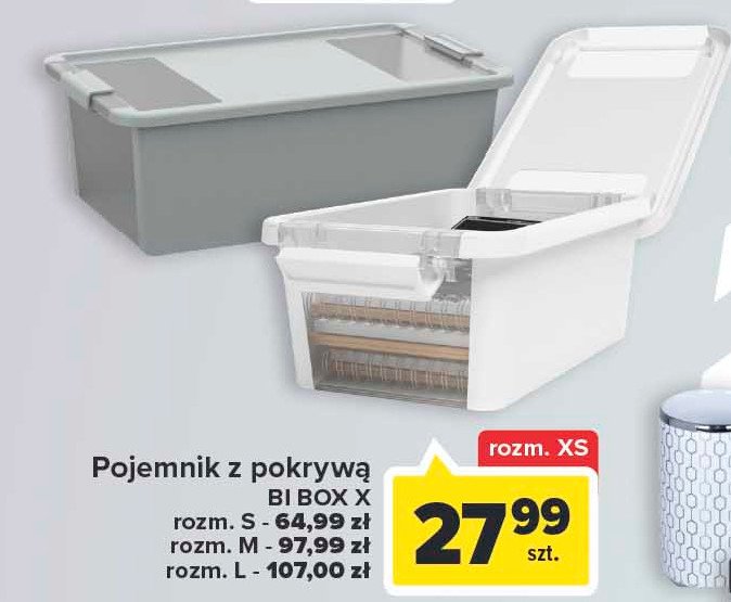 Pojemnik z pokryw膮 bi-box rozm. xs KIS promocja