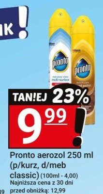Aerozol Pronto 250ml (Cytryna, Różne classic) promocja w Hitpol