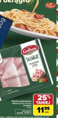 Szynka gotowana Prosciutto Cotto  promocja w Carrefour