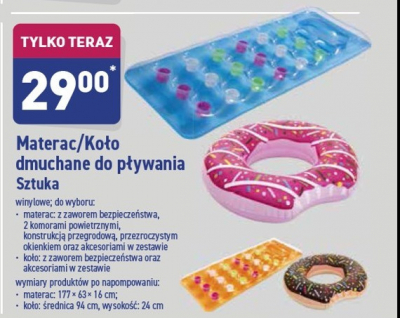 Ko艂o dmuchane donut 94 x 94 x 24 cm promocja
