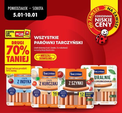 Parówki Premium z Kurczaka Tarczyński promocja w Biedronka