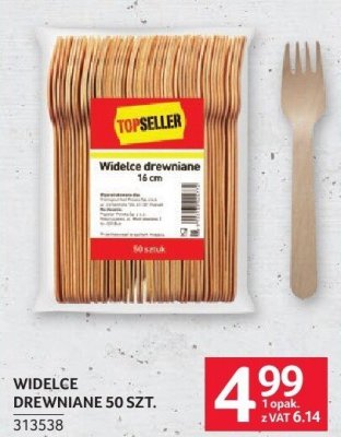 Widelce drewniane 50 szt. promocja w Selgros