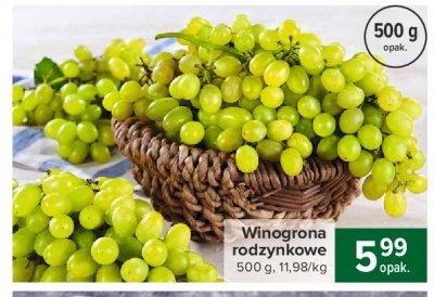Winogrona białe rodzynkowe promocja