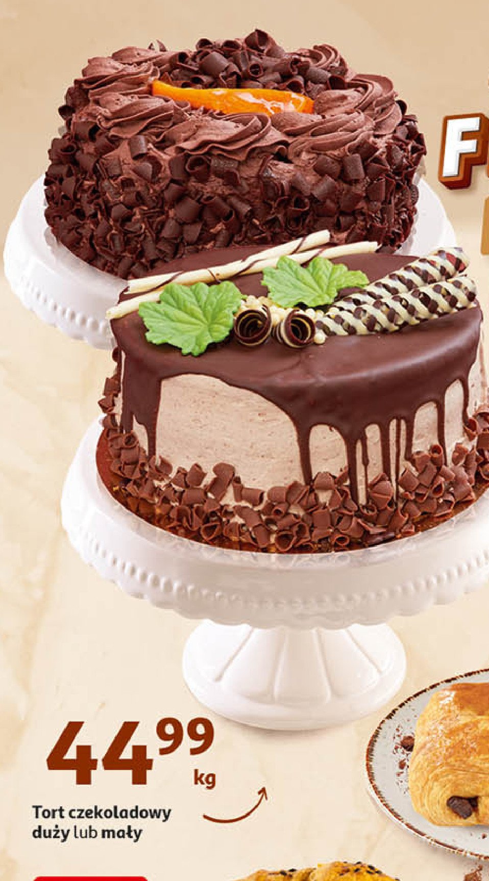Tort czekoladowy duży promocja