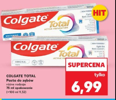 Pasta do z臋b贸w original Colgate total promocja