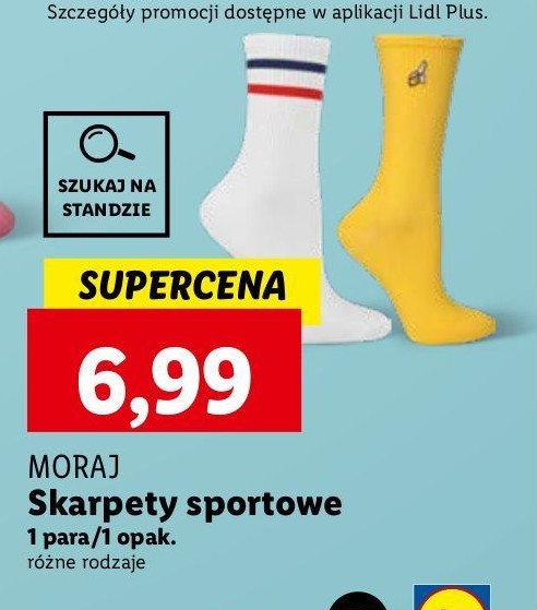 Skarpety sportowe Moraj promocja