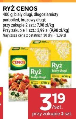 Ryż Cenos biały długi, długoziarnisty parboiled, brązowy długi promocja w Stokrotka