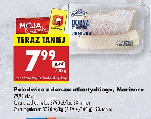 Dorsz czarny polędwica Marinero promocja