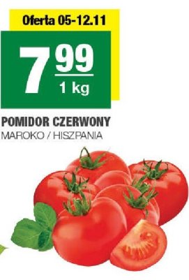 Pomidor czerwony Maroko / Hiszpania promocja w SPAR