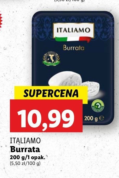 Ser burrata Italiamo promocja