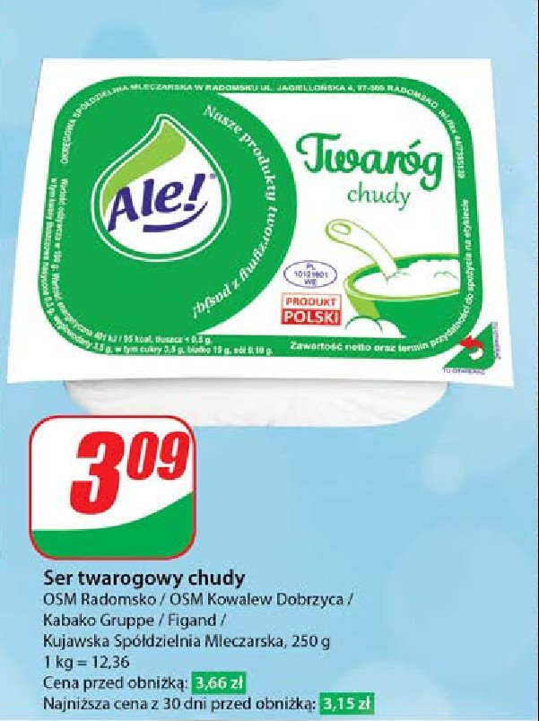 Twaróg chudy Ale! promocja