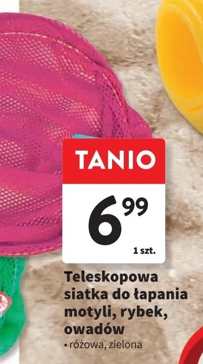 Siatka teleskopowa do łapania motyli rybek i owadów promocja