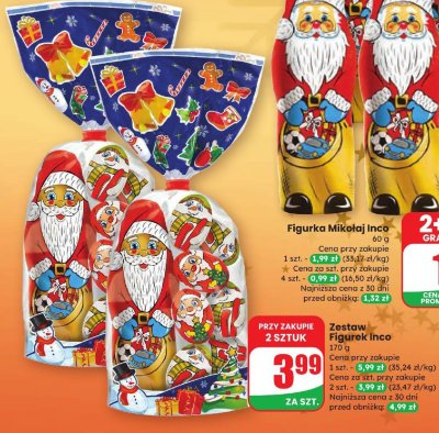 Zestaw figurek czekoladowych  promocja w Dino