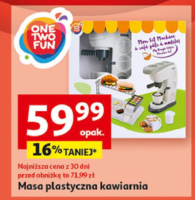 Masa plastyczna kawiarnia One two fun promocja