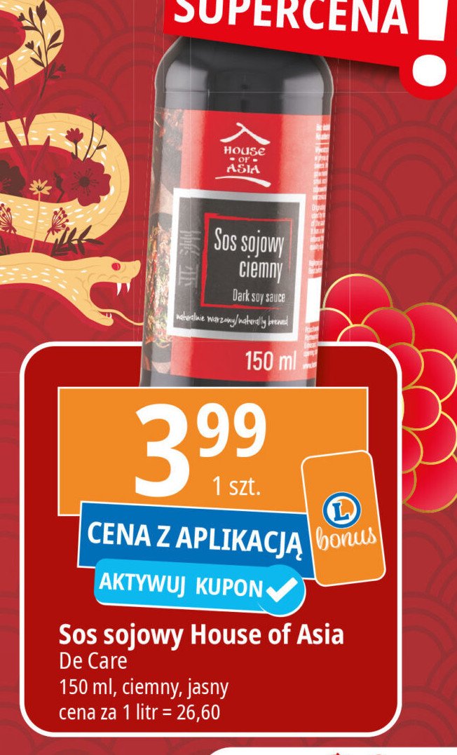 Sos sojowy ciemny House of asia promocja