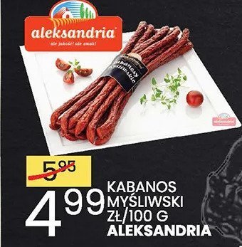 Kabanos myśliwski Aleksandria promocja w Wafelek