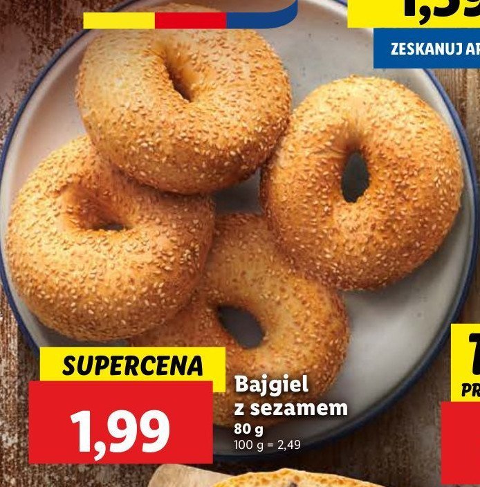 Bajgiel z sezamem promocja