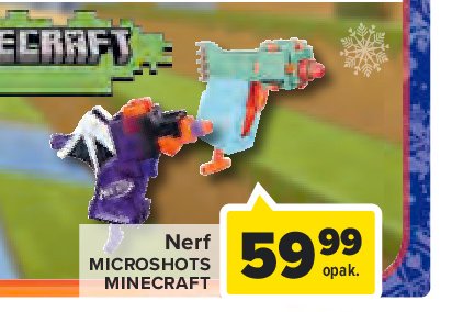 Pistolet microshots Nerf promocja