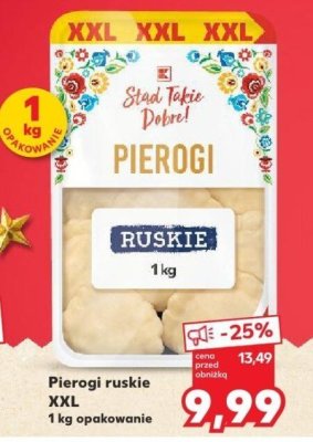 Pierogi ruskie XXL  1 kg Stąd takie Dobre promocja w Kaufland
