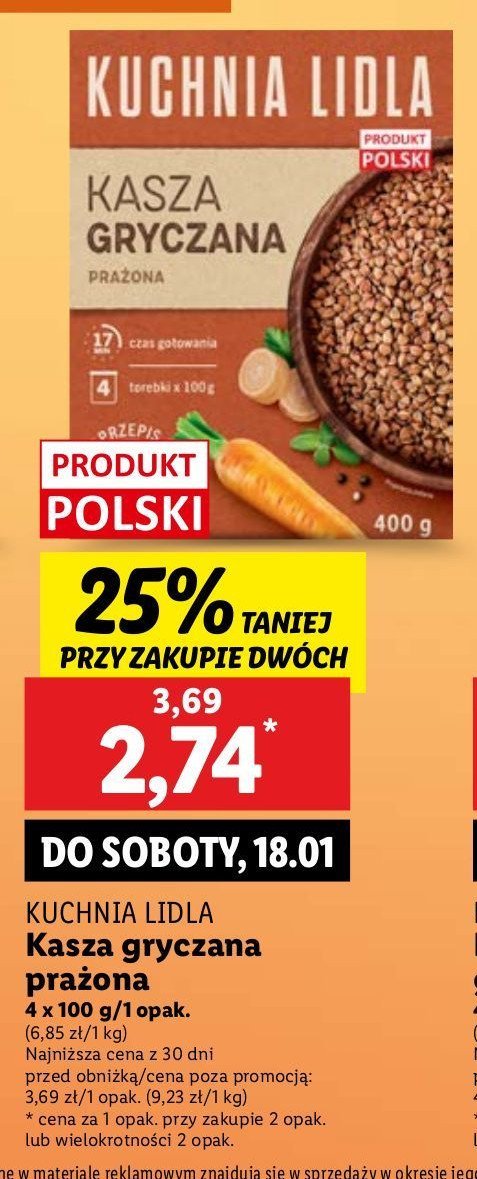 Kasza gryczana Kuchnia lidla.pl promocja