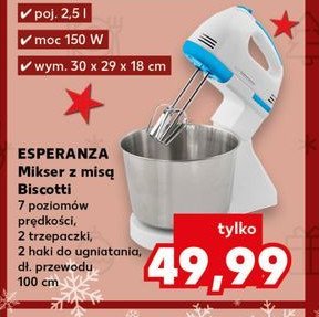 Mikser biscotti Esperanza promocja w Kaufland