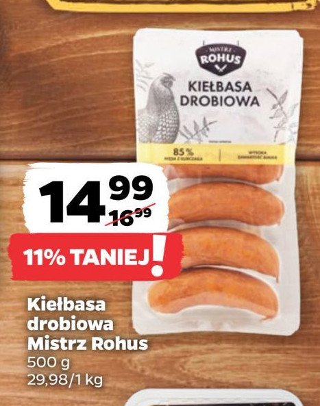 Kiełbasa drobiowa Mistrz rohus promocja