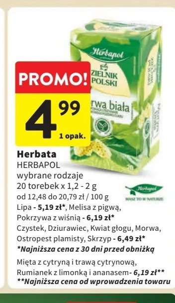 Herbatka dziurawiec Herbapol zielnik polski promocja