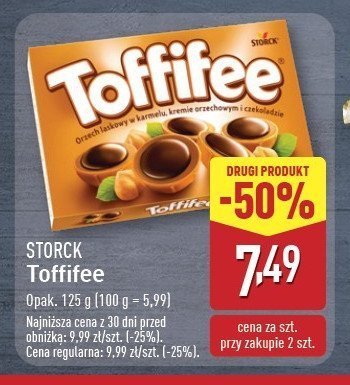 Bombonierka Toffifee promocja w Aldi