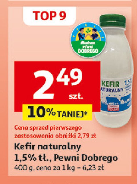 Kefir naturalny Auchan pewni dobrego promocja