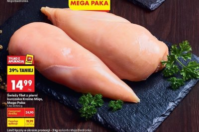 Świeży filet z piersi kurczaka  promocja w Biedronka