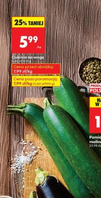 Cukinia na wagę promocja w Biedronka