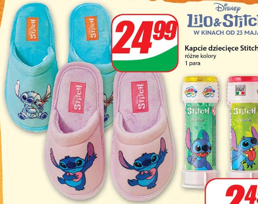 Kapcie lilo & stitch promocja w Dino