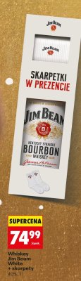 Whiskey Jim Beam White + skarpety promocja w Biedronka