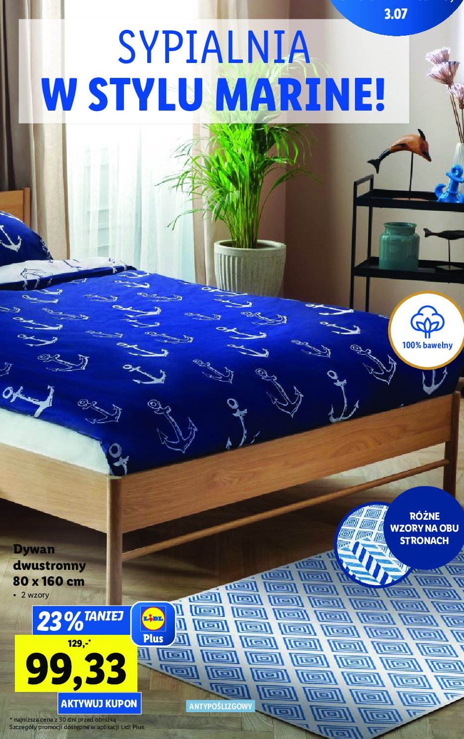 Dywan dwustronny 80 x 160 cm promocja
