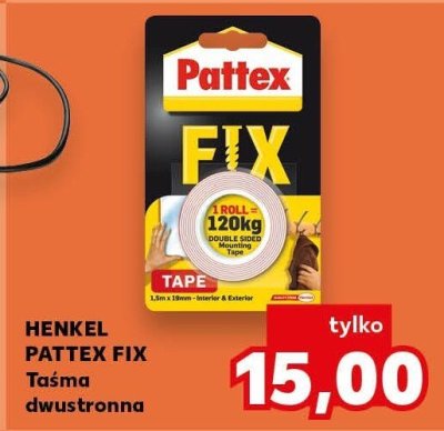 Taśma Pattex Fix dwustronna promocja w Kaufland
