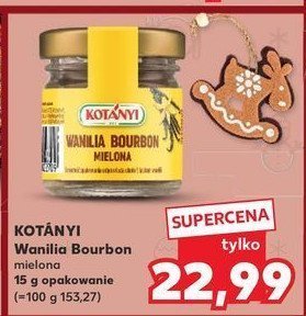 Wanilia bourbon Kotanyi promocja w Kaufland