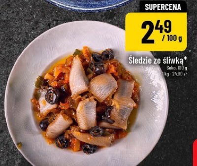 Śledzie ze śliwką promocja w POLOmarket