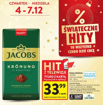 Kawa mielona Jacobs Krönung promocja w Intermarche