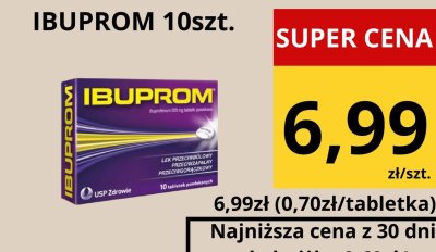 Ibuprom 10szt. promocja w Supeco