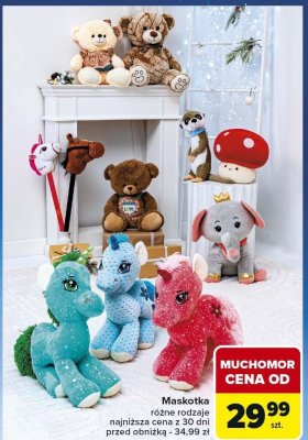 Maskotka różne rodzaje promocja w Carrefour Market