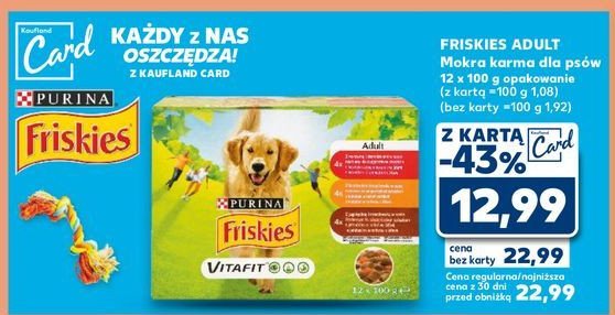 Karma dla psa adult Purina friskies promocja