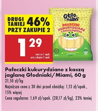 Pałeczki kukurydziane Miami promocja w Biedronka