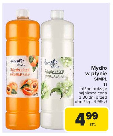 Mydło konwalia Simpl promocja w Carrefour