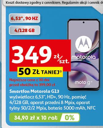 Smartfon g13 grafit Motorola promocja