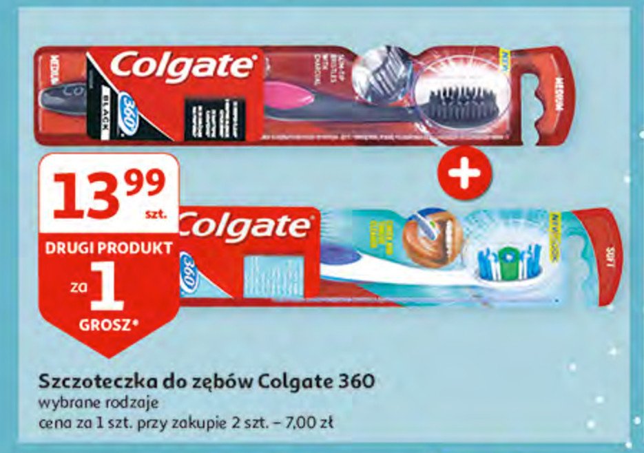 Szczoteczka do zębów miękka Colgate 360 advanced promocja