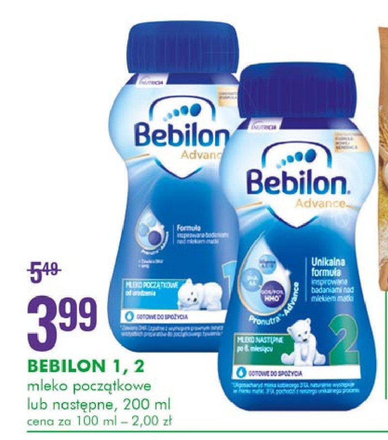 Mleko 1 Bebilon advance promocje