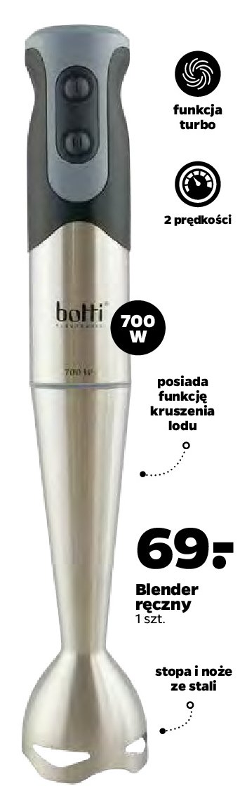 Blender r臋czny 700 w BOTTI promocja